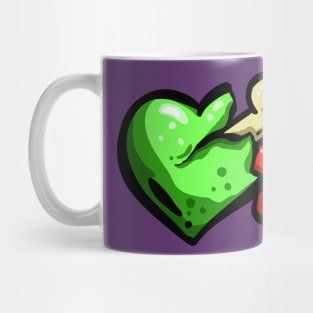 Zombie Love Heart Bones n Blood Mug